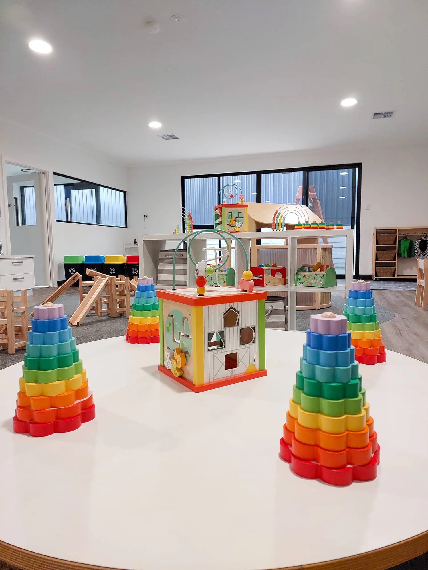 Indoor activities setup at a Beyond Early Learning centre.