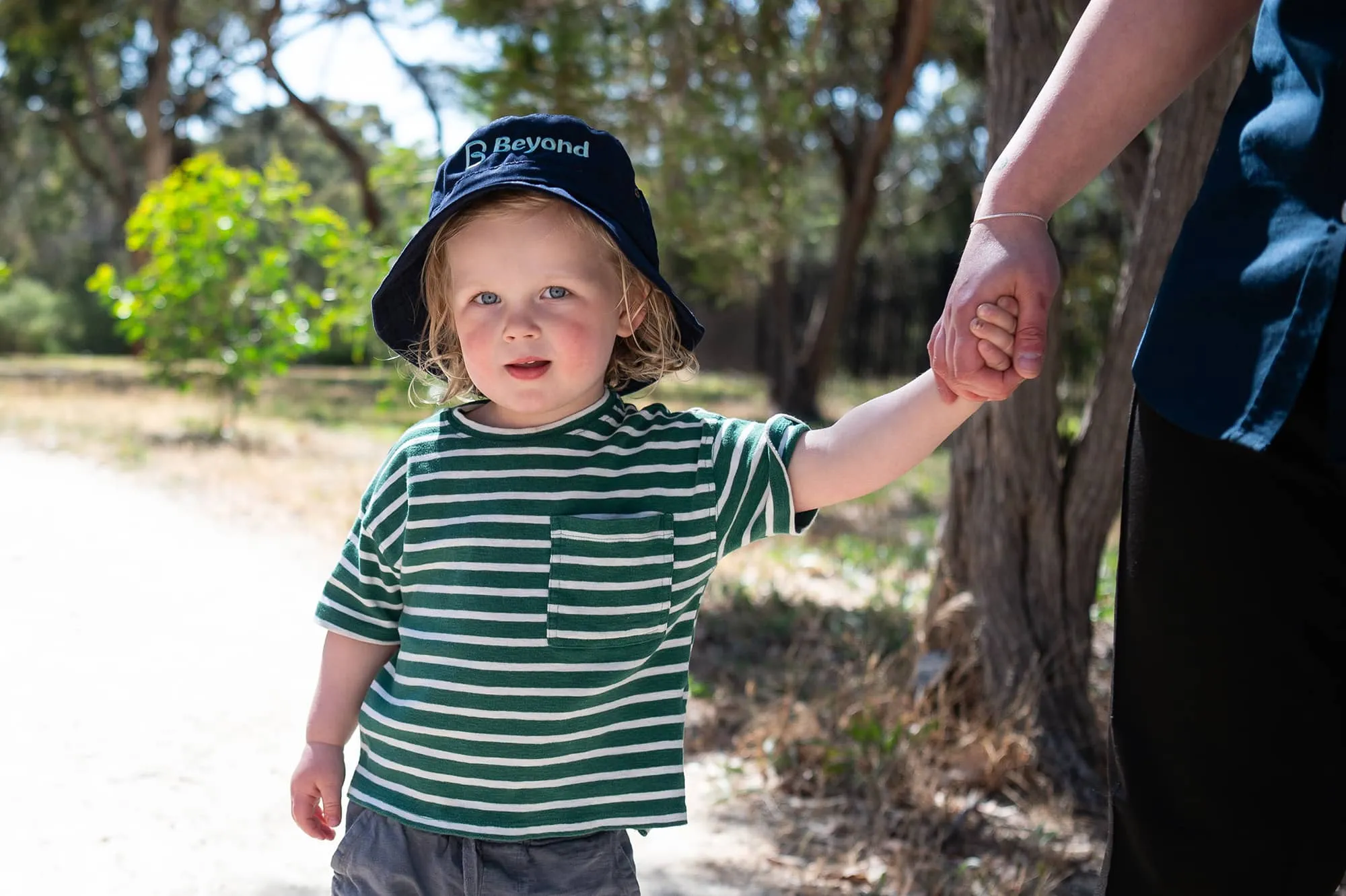 Child being supported in a natural learning environment.